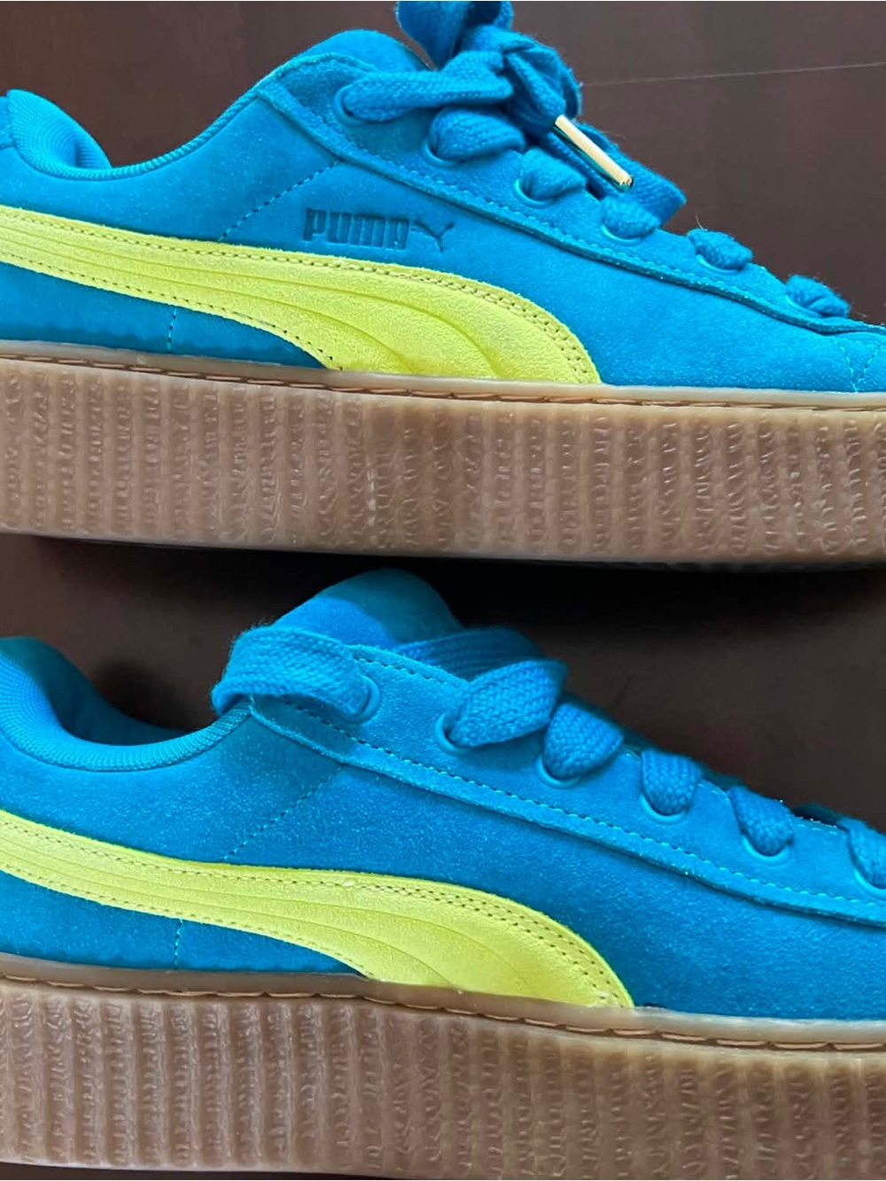 Puma Bright Teal Athletic Sneakers